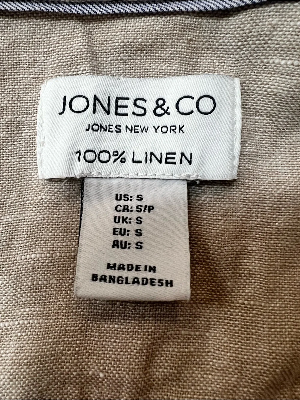 Jones New York linen lightweight